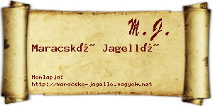 Maracskó Jagelló névjegykártya